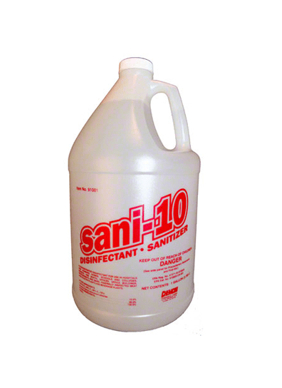 cleaning supplies sani 10 chemcor